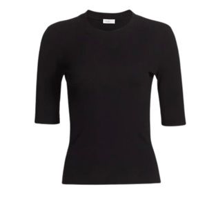 Rosetta Getty cropped-sleeve crew-neck T-shirt